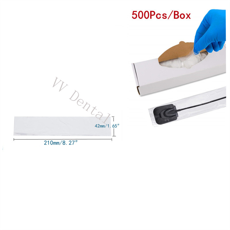 500Pcs Dental Disposable Cover Plastic Sleeves Protector Film for Dental Sensor