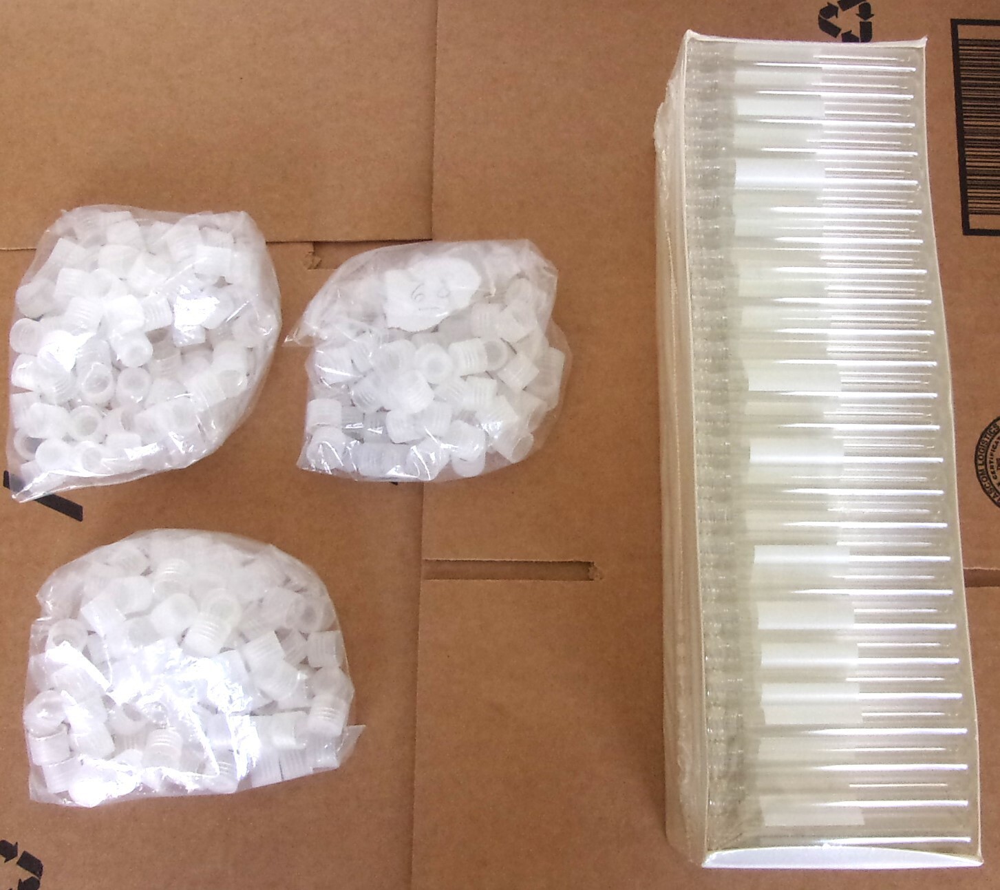 250 Count 13 x 100 mm Borosilicate Glass Culture Test Tubes & 13-415 Polypro Cap