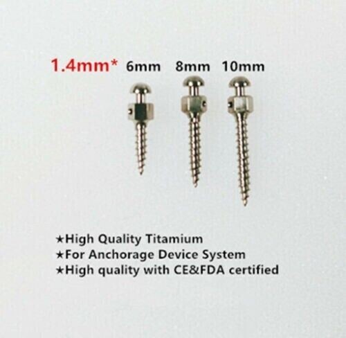 Dental Orthodontic Titanium Micro Implant Mini Screws Self-Drilling Screwdriver