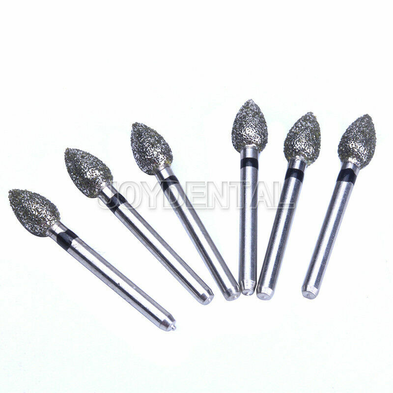 AZDENT Dental Super Coarse Diamond Burs Drills FG For High Speed Handpiece