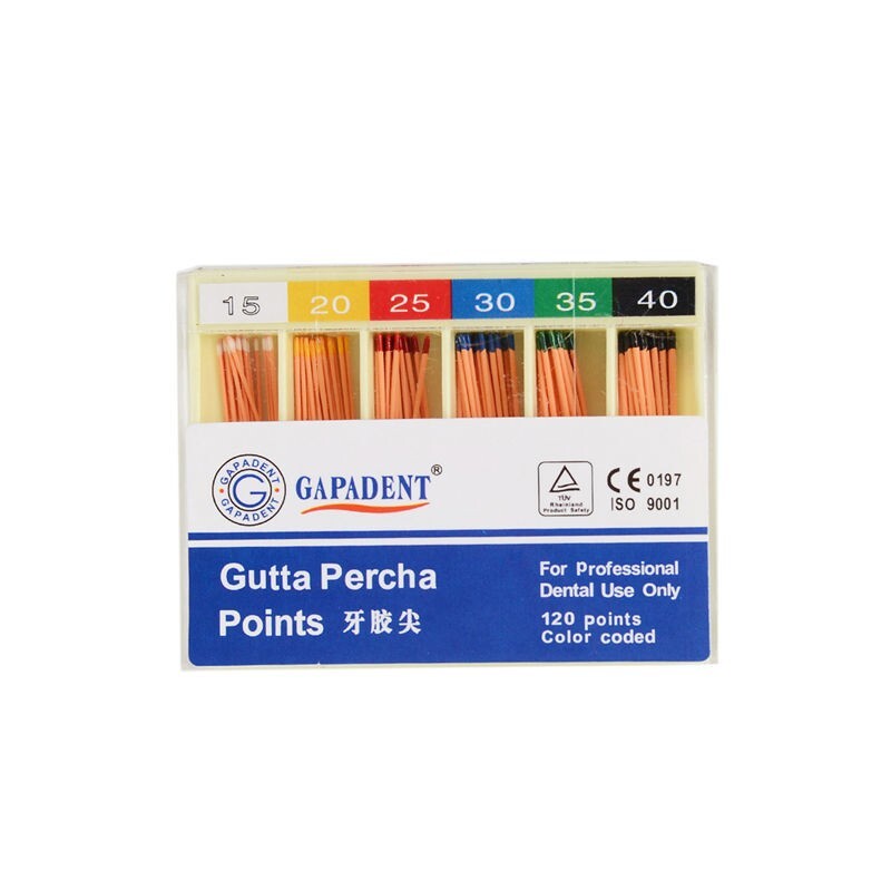 Dental Absorbent Paper Points/Gutta Percha Points Taper 0.02/0.04/0.06 15-40#