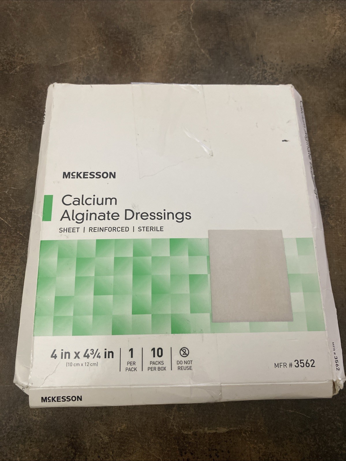 10 Pieces McKeeson Calcium Alginate Dressings Antimicrobial Silver Exp 2026