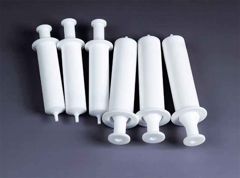Laboratory PTFE Syringe / Sampler Chemical Resistant High Precision 5–300ml