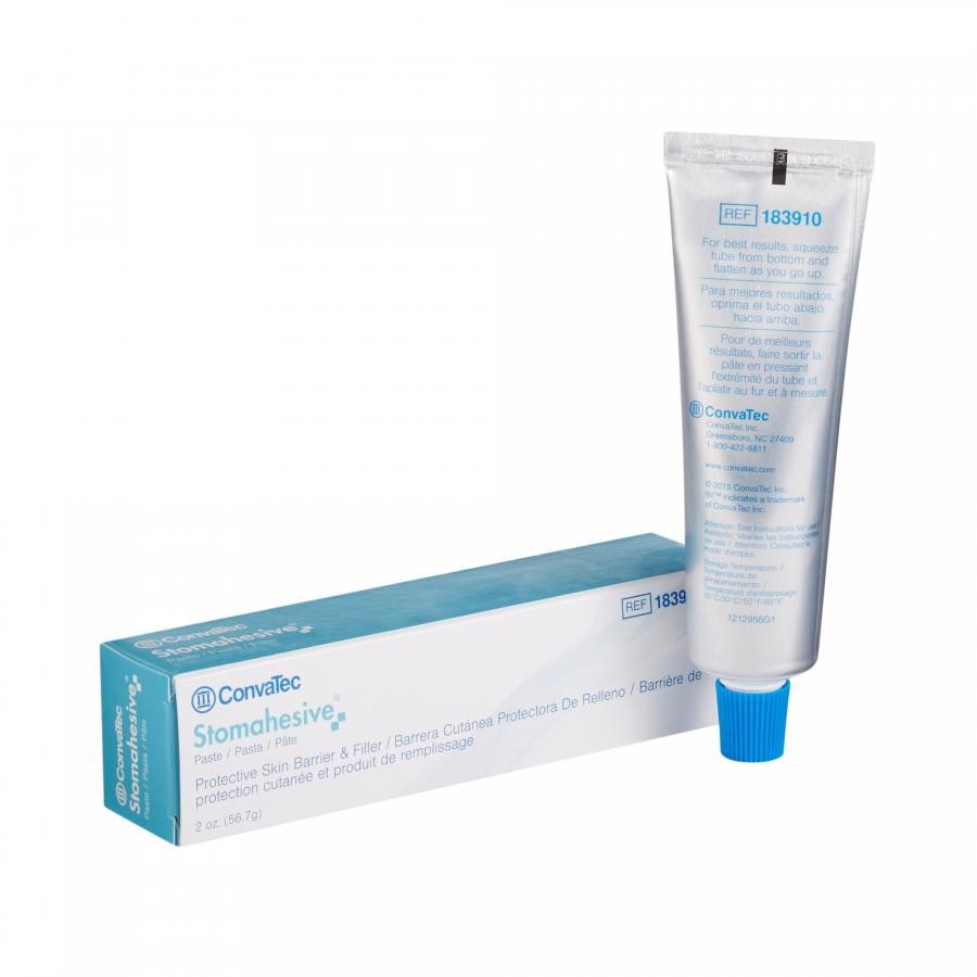 Convatec Stomahesive Paste Protective Skin Barrier Hydrocolloid-Based 2 Oz. Tube
