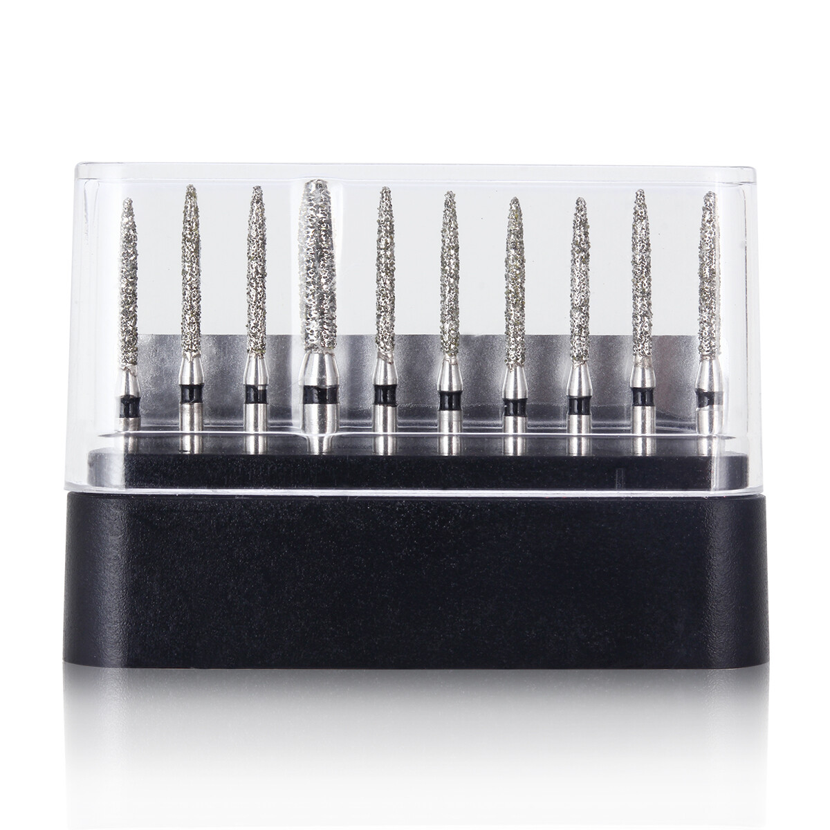 10 PCS Dental Super Coarse Diamond Burs Drills FO-11S for High Speed Handpiece