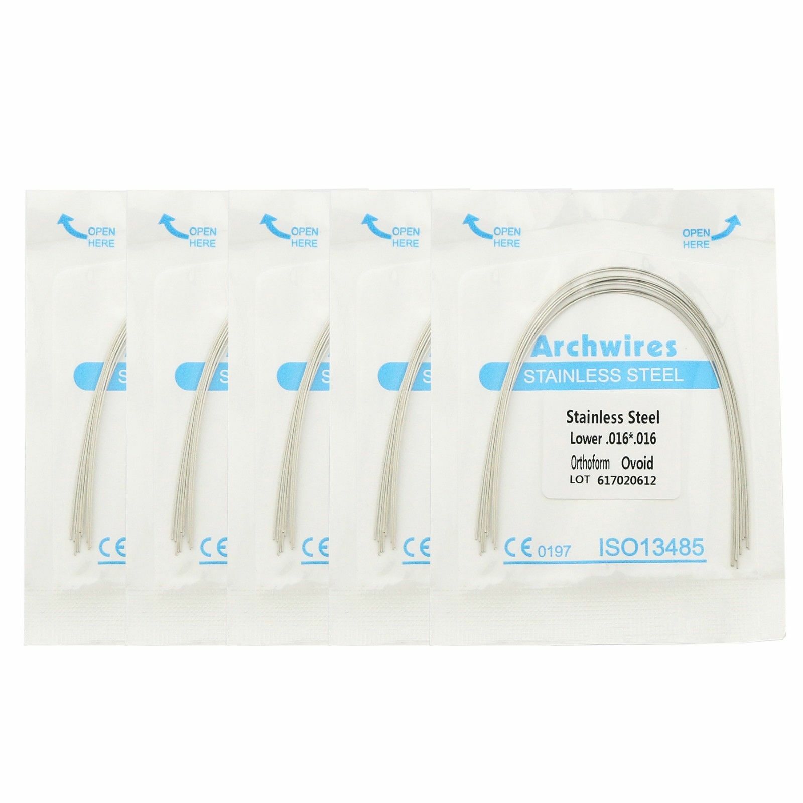 10 Pcs Dental Orthodontic Rectangular Niti/Steel/Thermal Activated Arch Wire