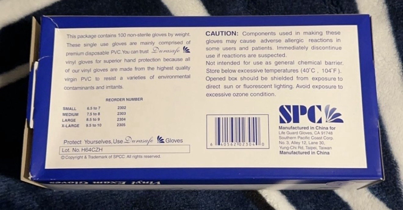 Medical Gloves Size. L. Pack of 100, 14pk