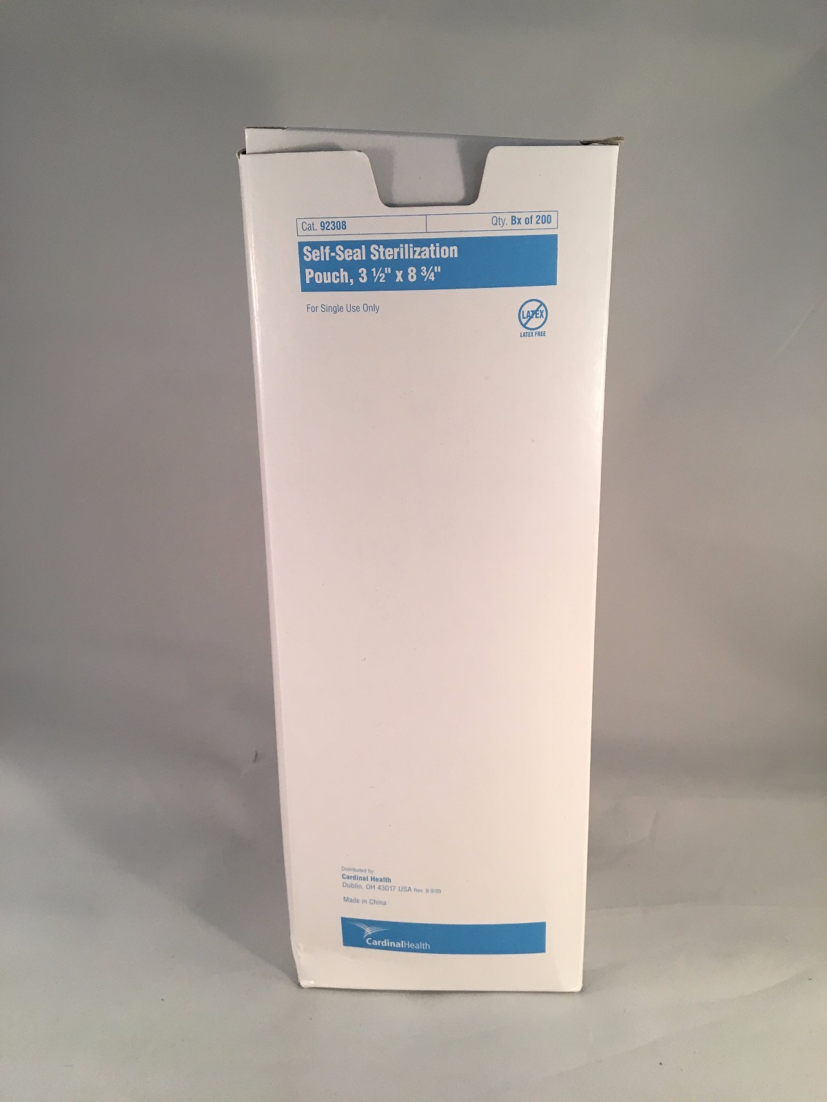 Cardinal Health 92308 Self-Seal Sterilization Pouches 3-1/2″ x 8-3/4″ Box of 200