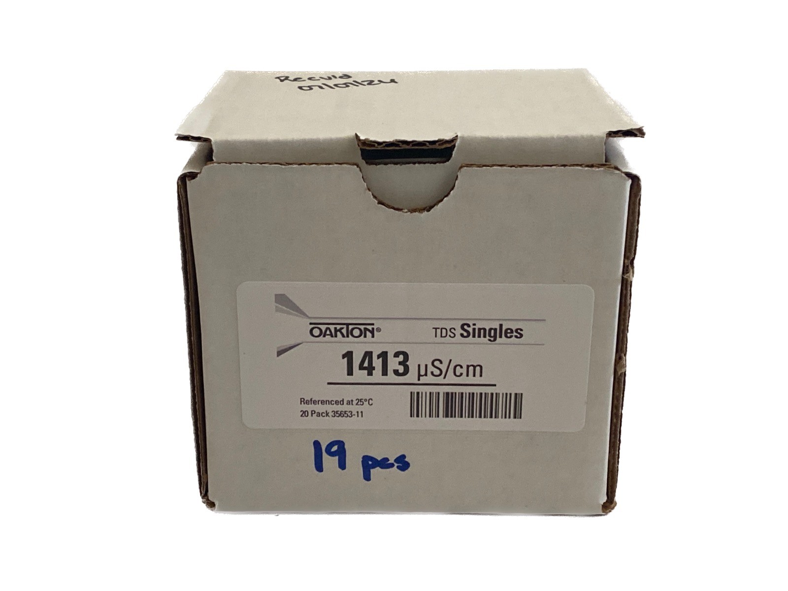 (19) OAKTON Single-Use 20mL Conductivity Calibration Pouches 1413uS 35653-11