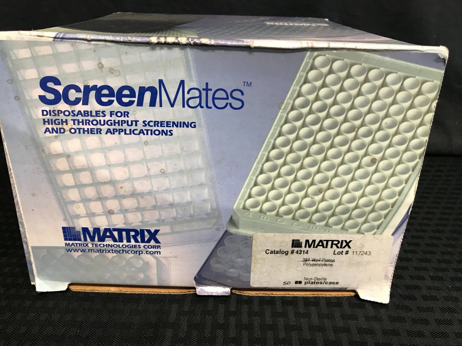 (50) Matrix ScreenMates 384-Well Polypropylene Storage Plates 145uL Non-Sterile