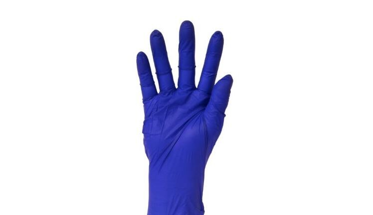 Primo Nitrile Exam Gloves Medium 100/Bx Powder Free Medical/Dental Grade Purple