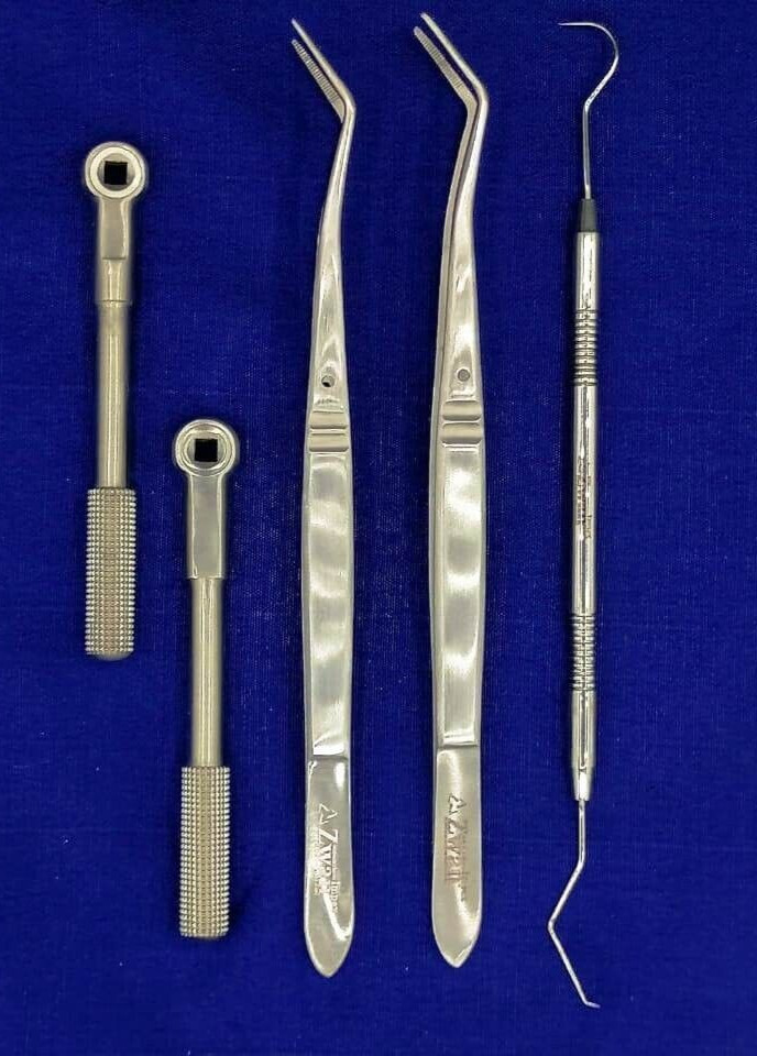 Dental Orthodontic Oral surgery 2ps 4m torque wrench ratchet+ 2mariam & 1scaler