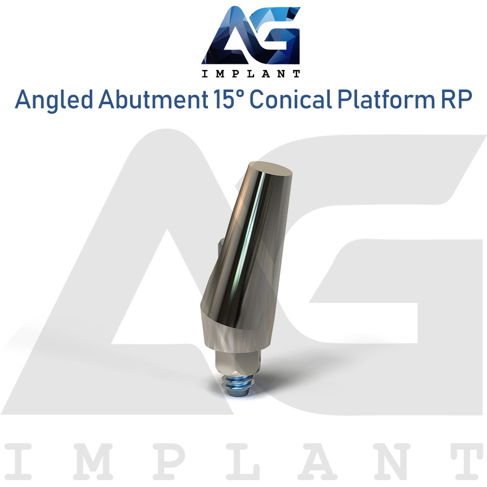 Angled Prosthetic System 15° RP Titanium Conical Connection Hex 2.65mm