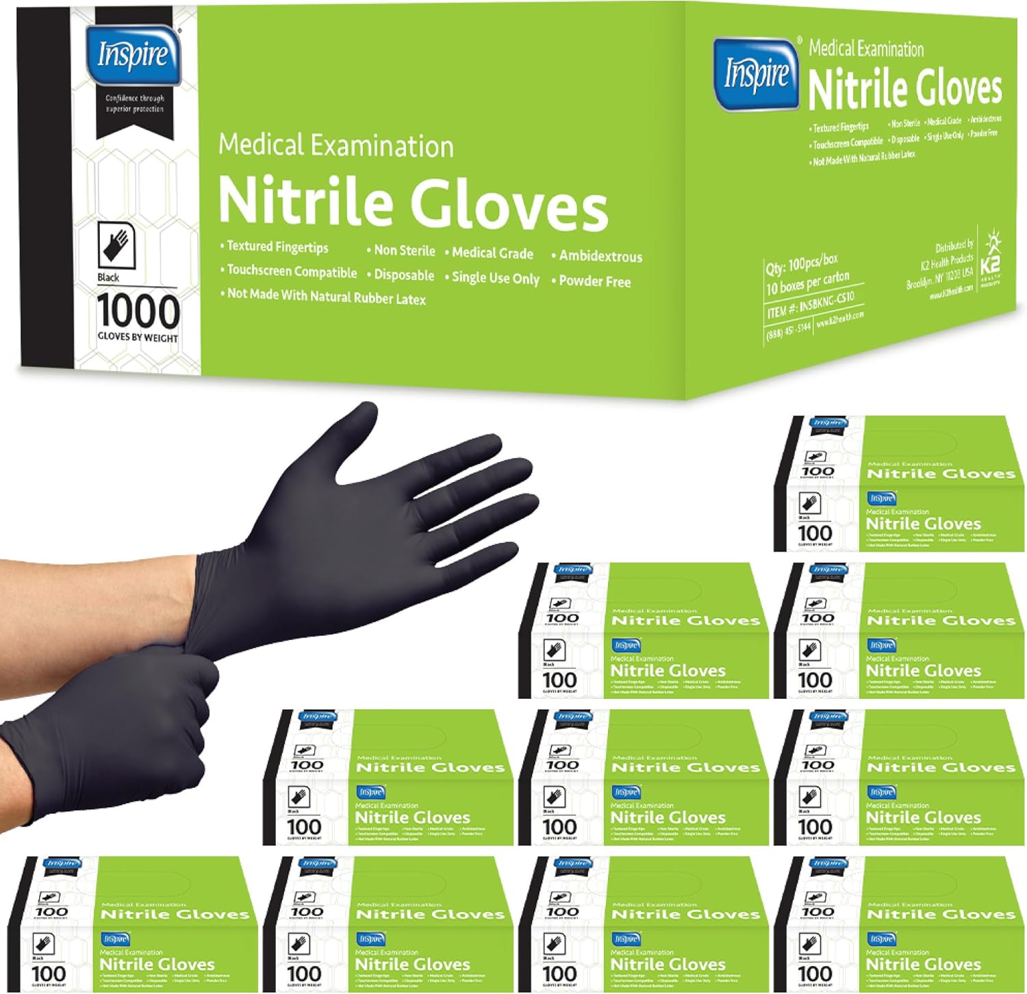 Black Nitrile Disposable Gloves | 4.5 Nitrile Disposable Safety Medical