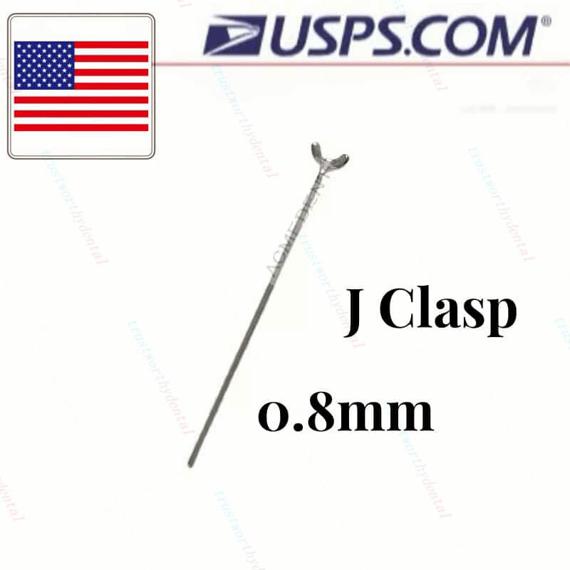 20pcs Dental Ball Retainer J Clasp Oblique Orthodontic Clasps Bars Y-Type Scheu