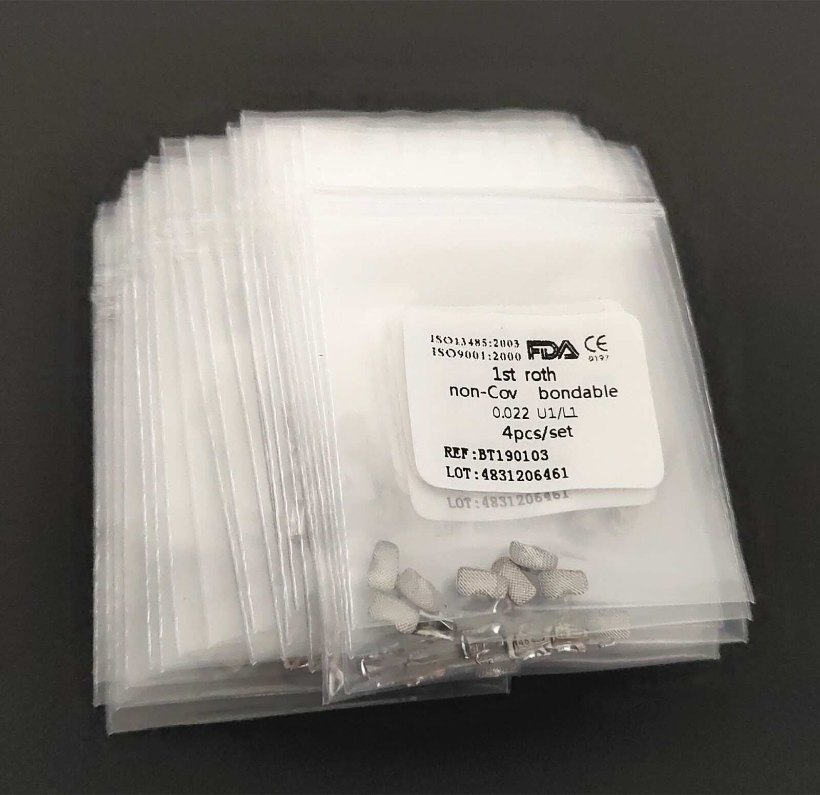 100Packs Dental Orthodontic Buccal Tube 1st Roth.022 Molar Bondable No-cov