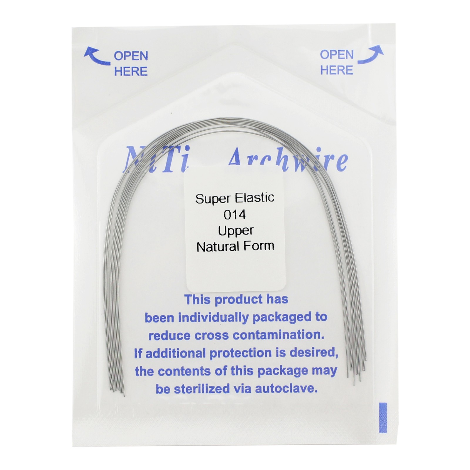 Arcos de Dental Ortodoncia Archwire Super Elastic Wire Natural Form Round 100PC