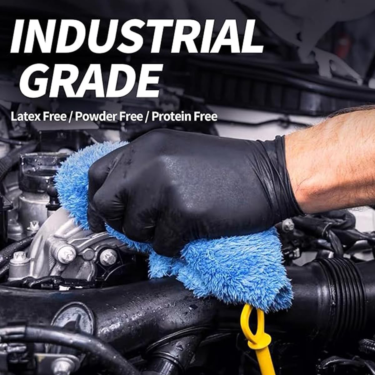 Jointown Vinyl Exam Gloves- 4 Mil Safty Glove Latex-Free Powder-Free Sgbe 8004