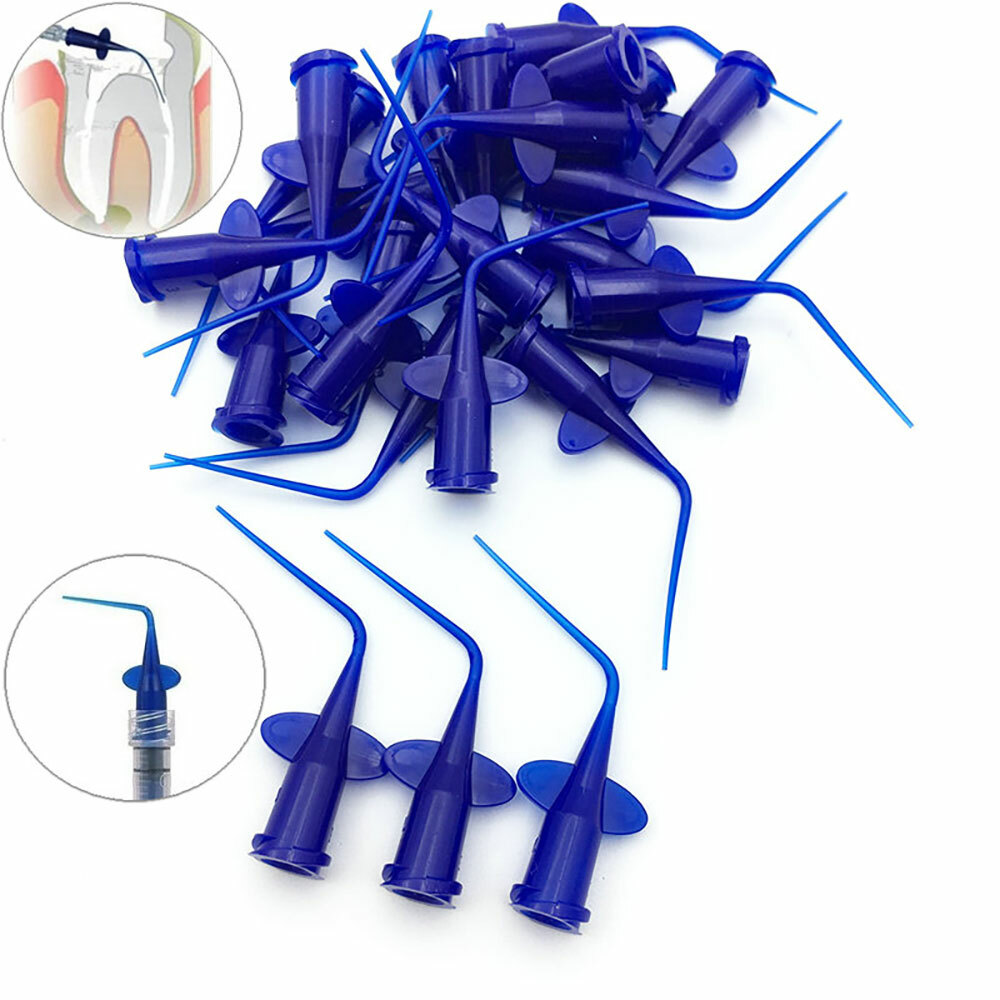 Dental Endo Irrigation Needle syringe Tips Disposable Irrigator 0.25/0.35mm US^
