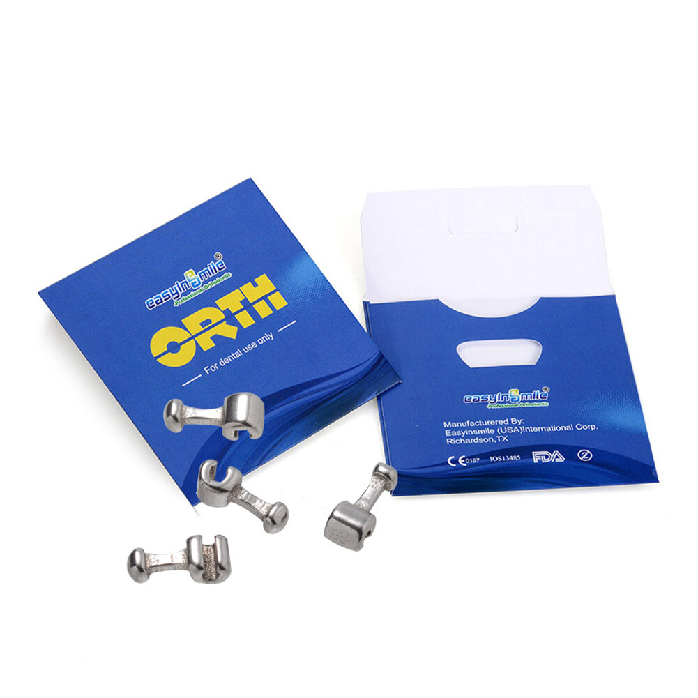 5Packs Orthodontic Crimpable Hooks Left/Right/Sliding/Spiral Cross/Double Tube
