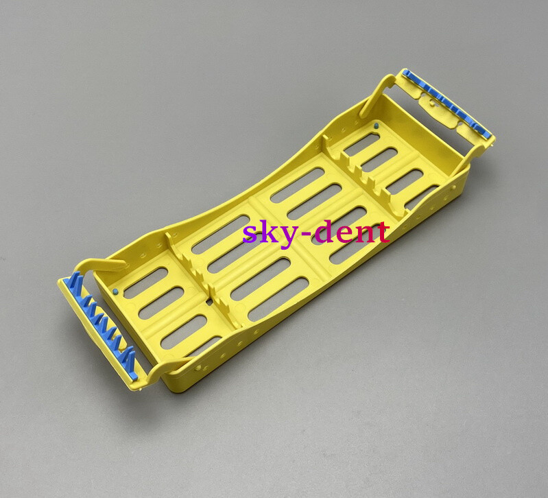Plastic Dental Autoclave Sterilization Cassette Rack Box Tray For 5 Instruments