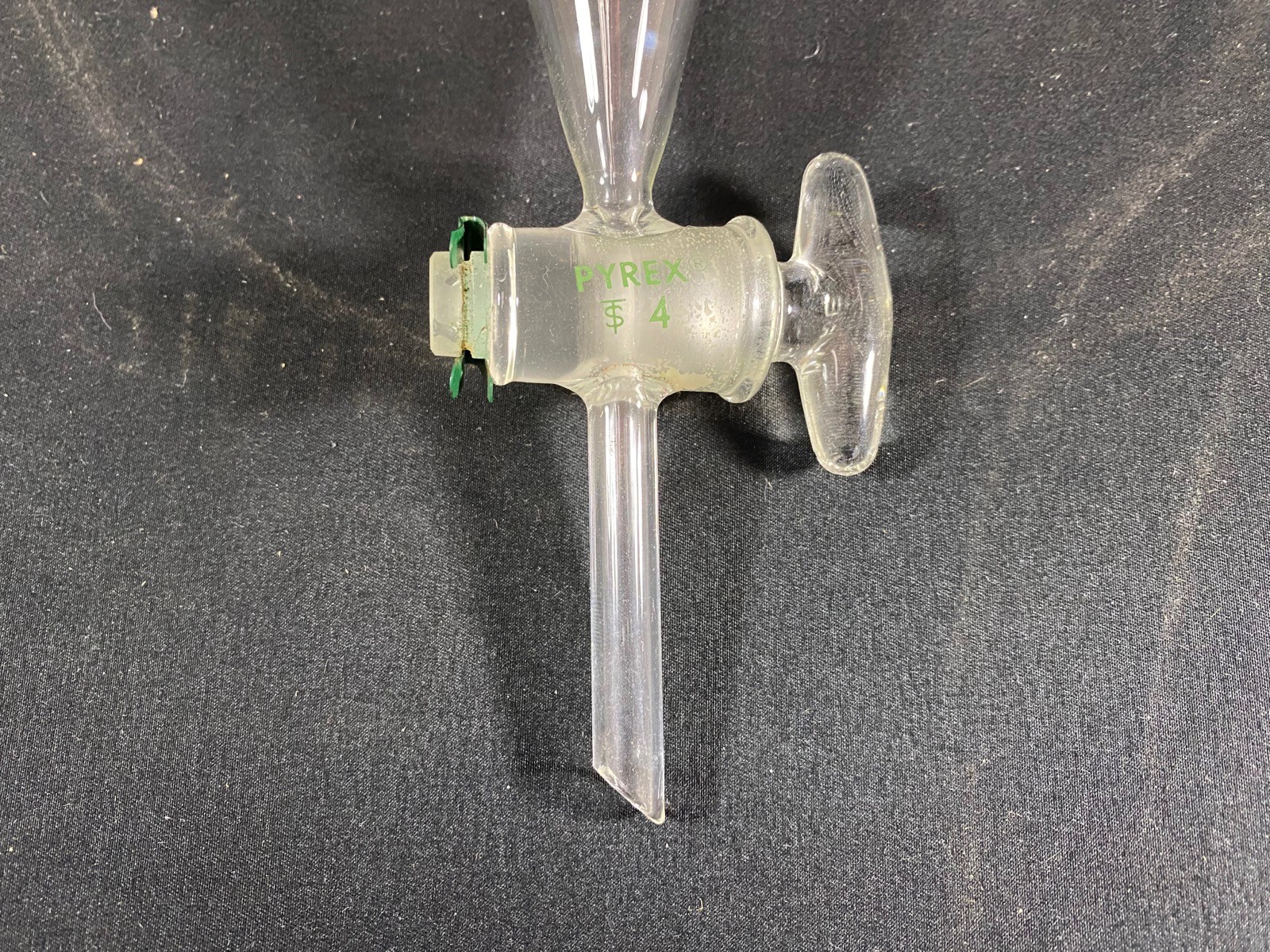 PYREX Glass 500mL Squibb #27 Stopper 4mm Stopcock Separatory Funnel 6400-500