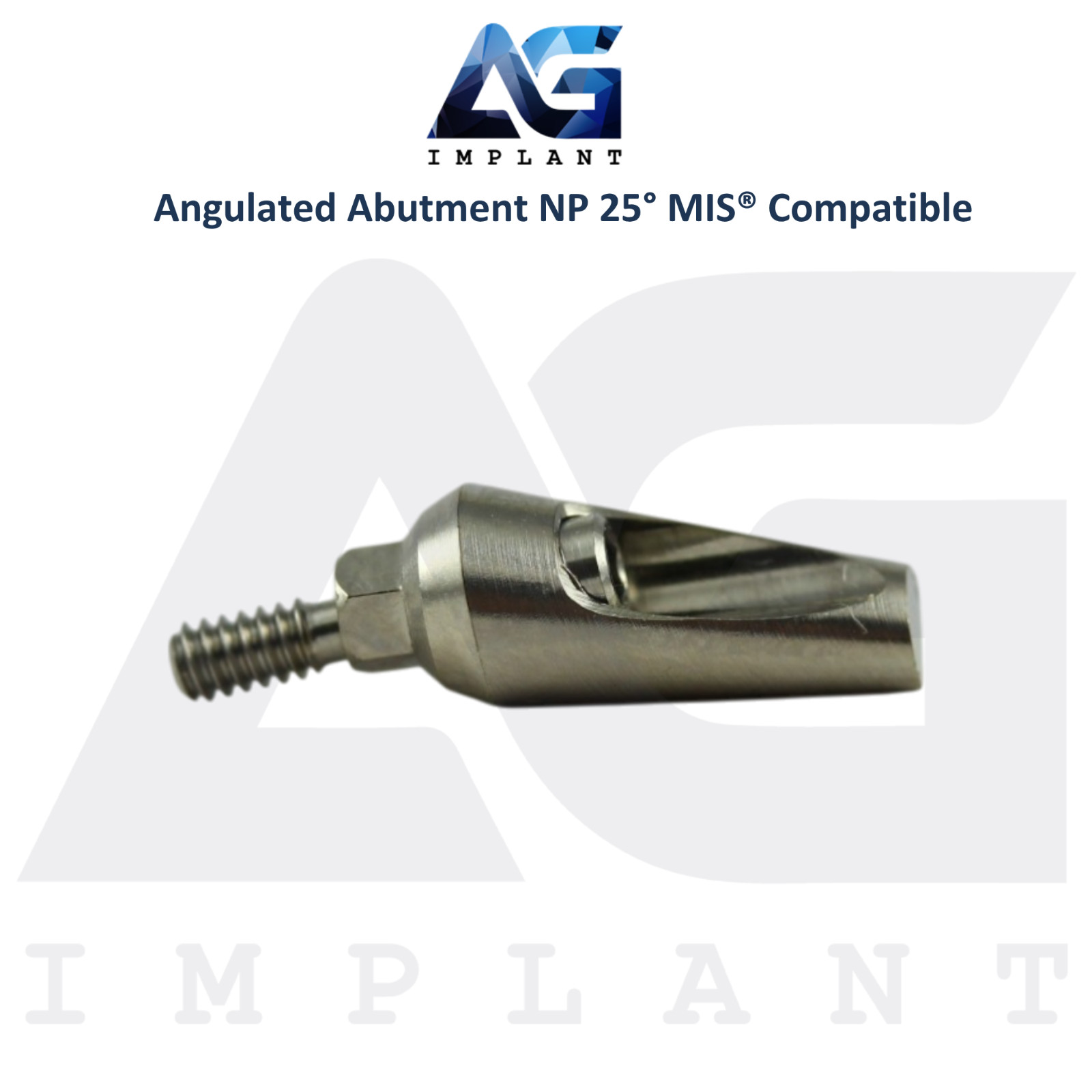Angled 25° Prosthetic NP Int Hex MIS® Compatible 9.0mm Int Hex System 2.10mm