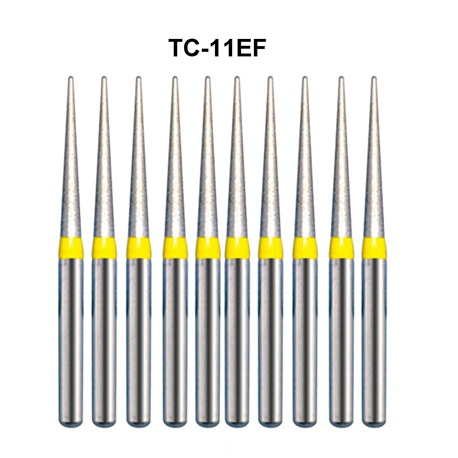 TC Type Fine Extra Fine Dental Diamond Burs FG High Speed Bur Dia.1.6mm 10pcs