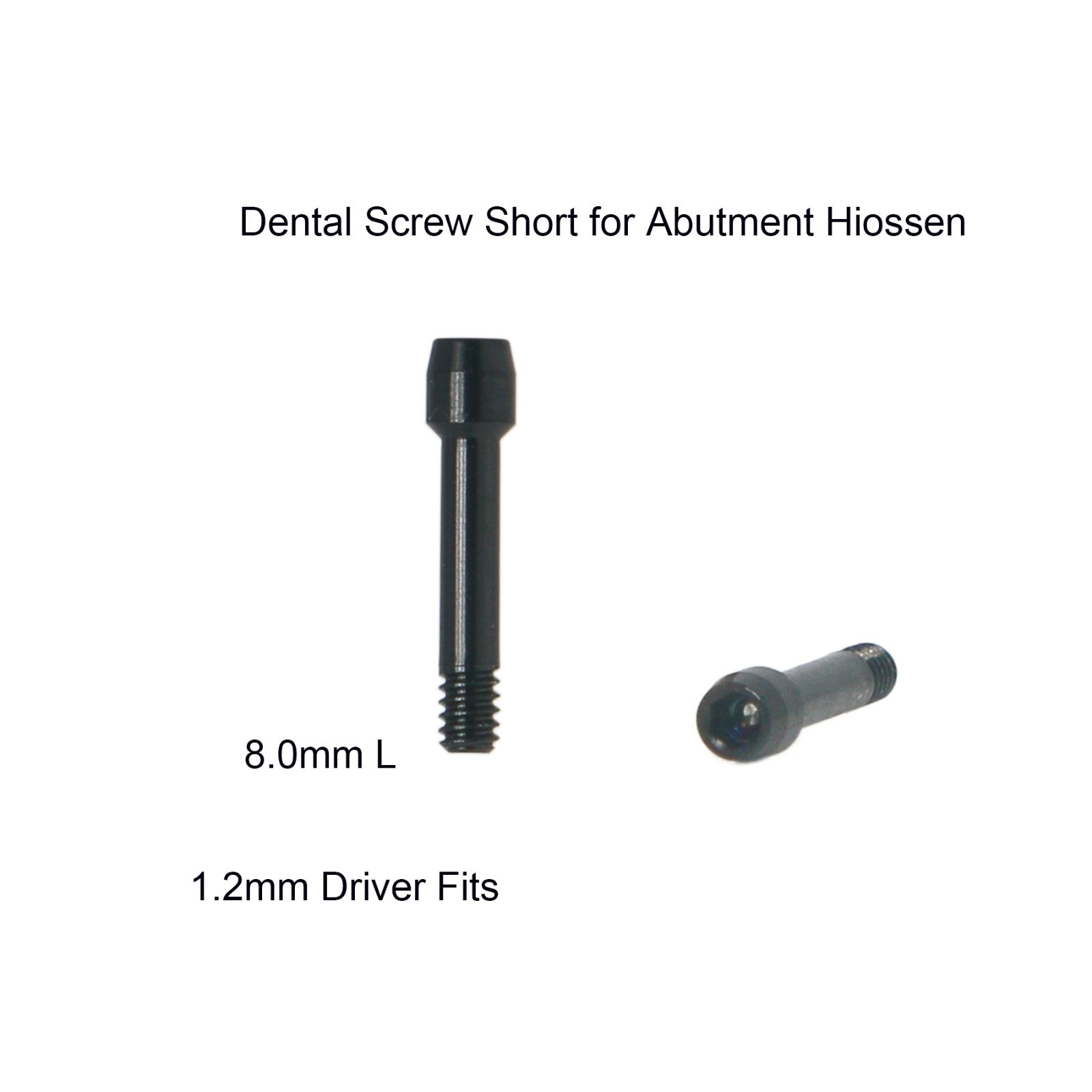 Hiossen Straight Standard Internal Hex Abutment Cement Retained Crown Titanium