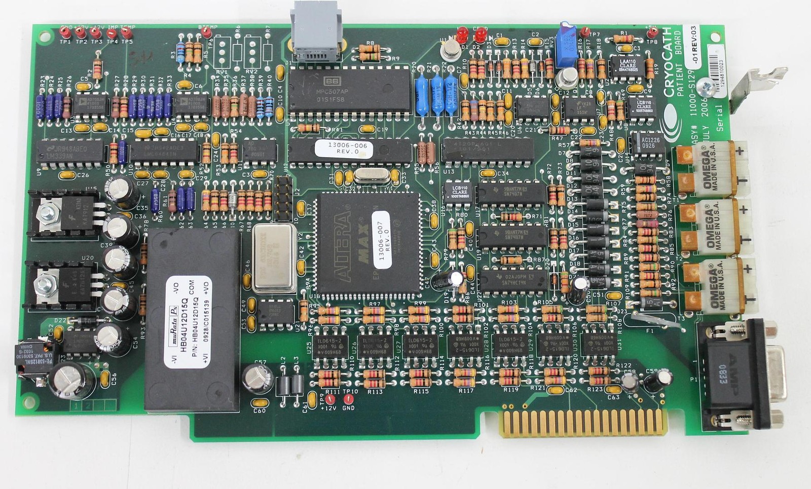 Cryocath Patient Board 11000-S129-01 Rev 03