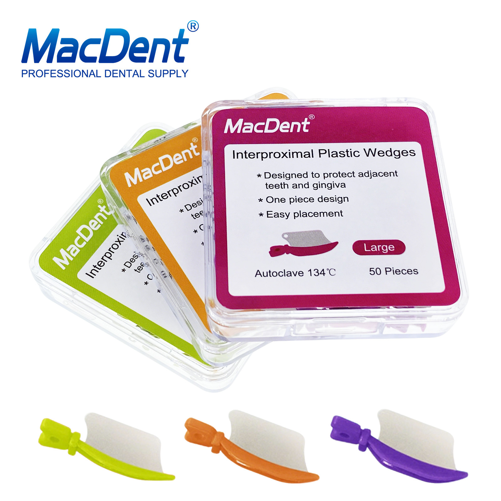 Dental Matrix Fender Wedges Prep Interproximal Diastema Wedge Guard L/M/S 50/Box