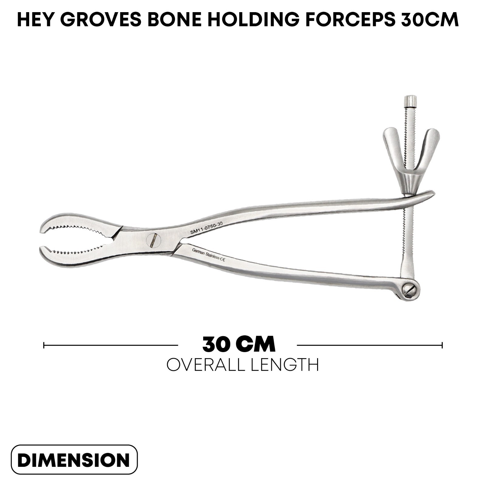 Hey Groves Bone Holding Forceps 30cm Orthopedic Surgical Instrument