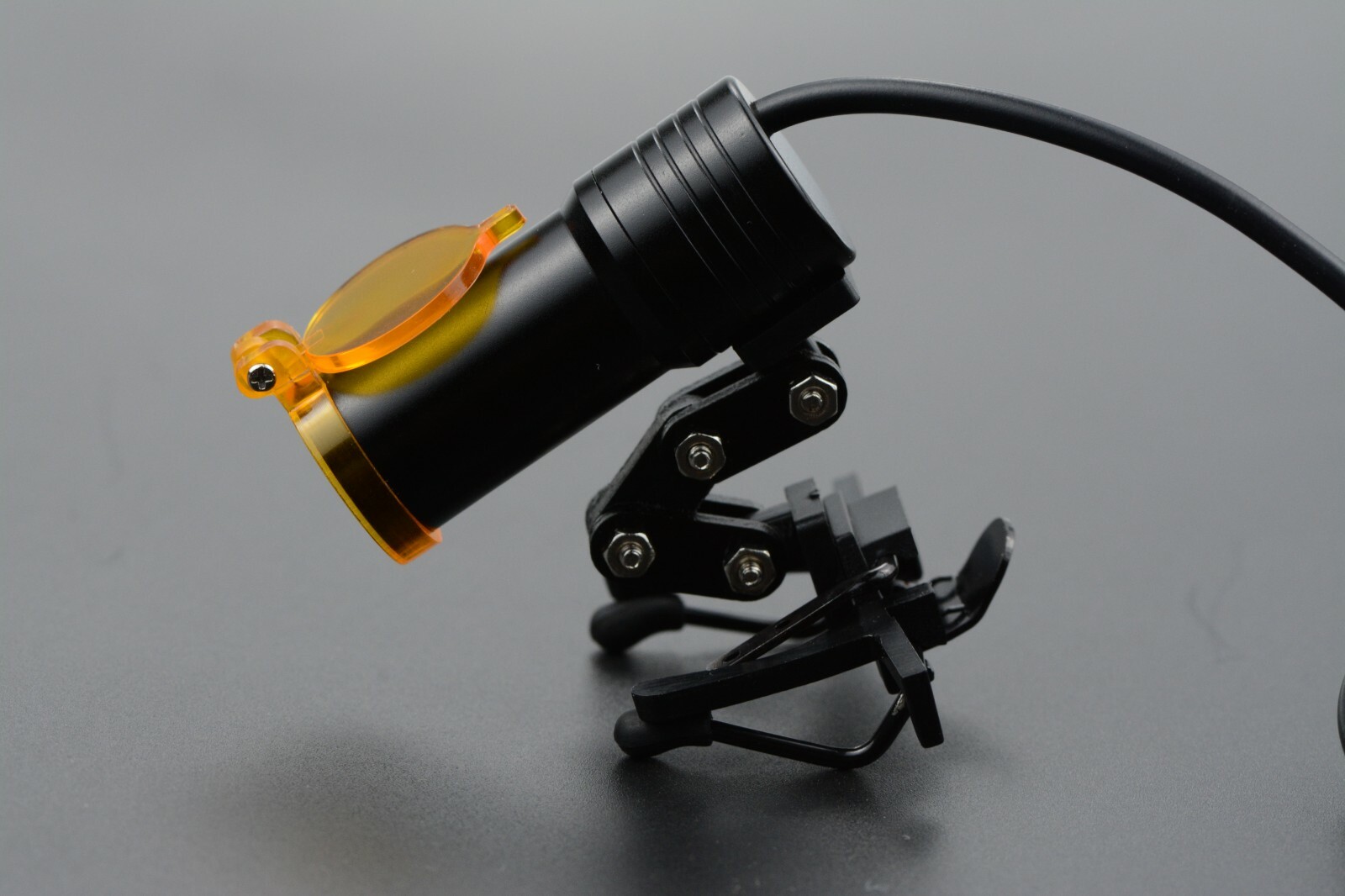 Dental 5W LED Headlight Lamp Metal Clip with Filter for Binocular Loupe US Stock