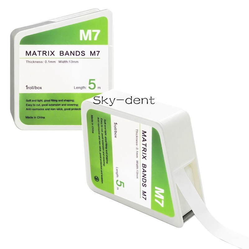 1/10Roll Dental Teflon Matrix Bands 5M/Roll PTFT White Universal Matrices System