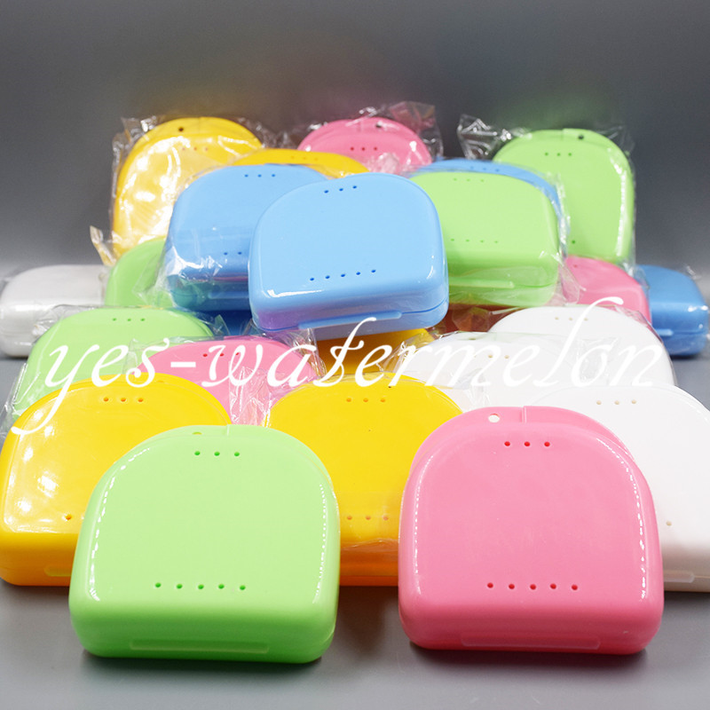 Dental Retainer Orthodontic Mouthguard Denture False Teeth Storage Case Box
