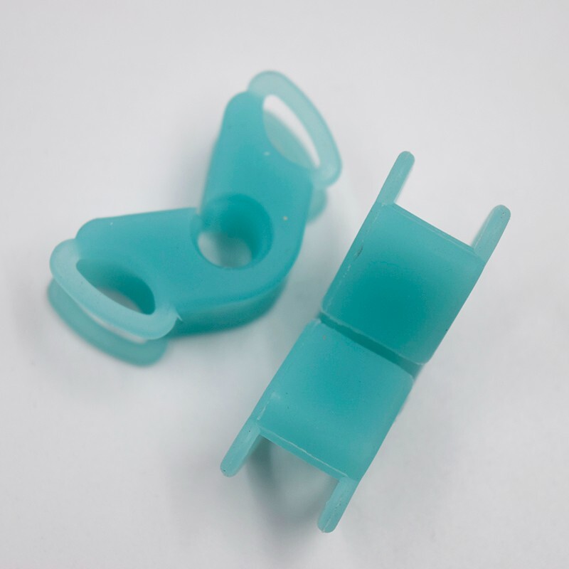 2 Kits Dental Mouth Bite Block Rubber Silicone Mouth Opener Latex Prop Model ﻿