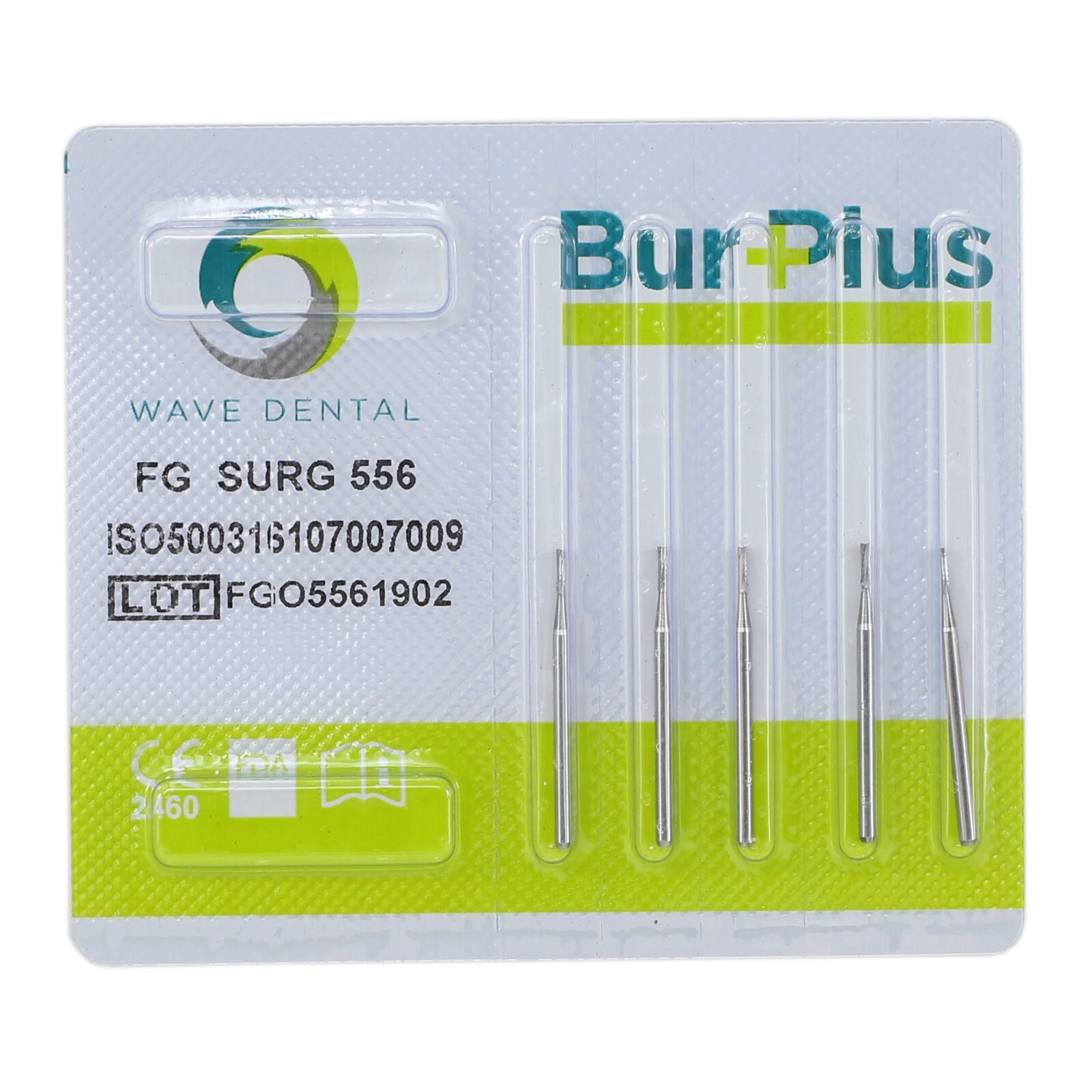 Wave Dental Surgical Length Burs 557 557L 558 Long High Speed Carbide FG SURG