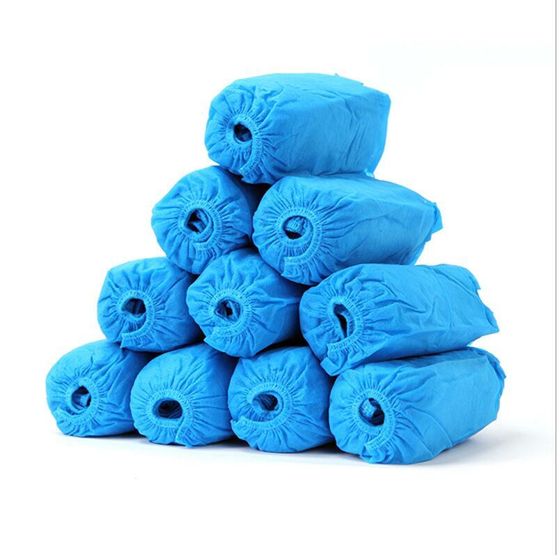 100pcs Disposable Non-woven Shoe Covers Medical Lab & Dental Supplies Dust Proof