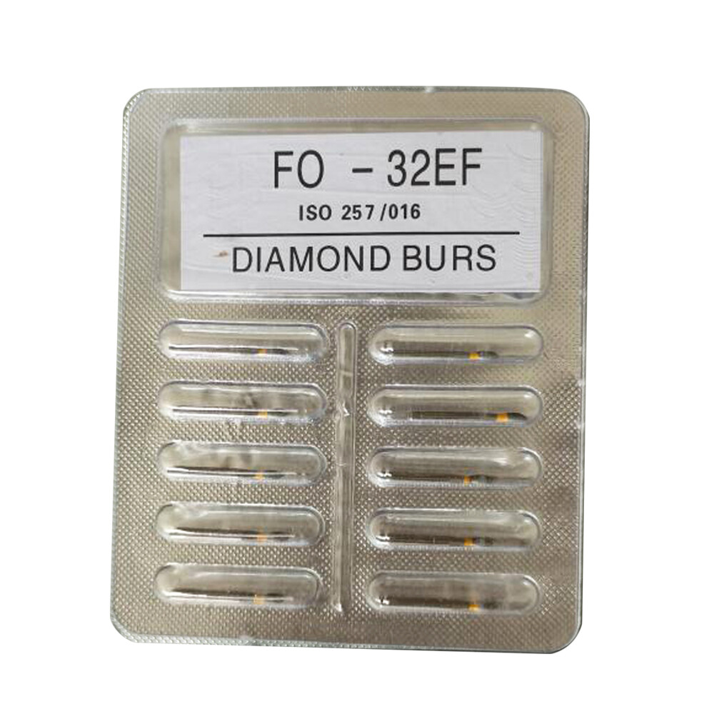 200Pcs/20Packs Dental Diamond Burs FG 1.60mm for High Speed Handpiece 214types