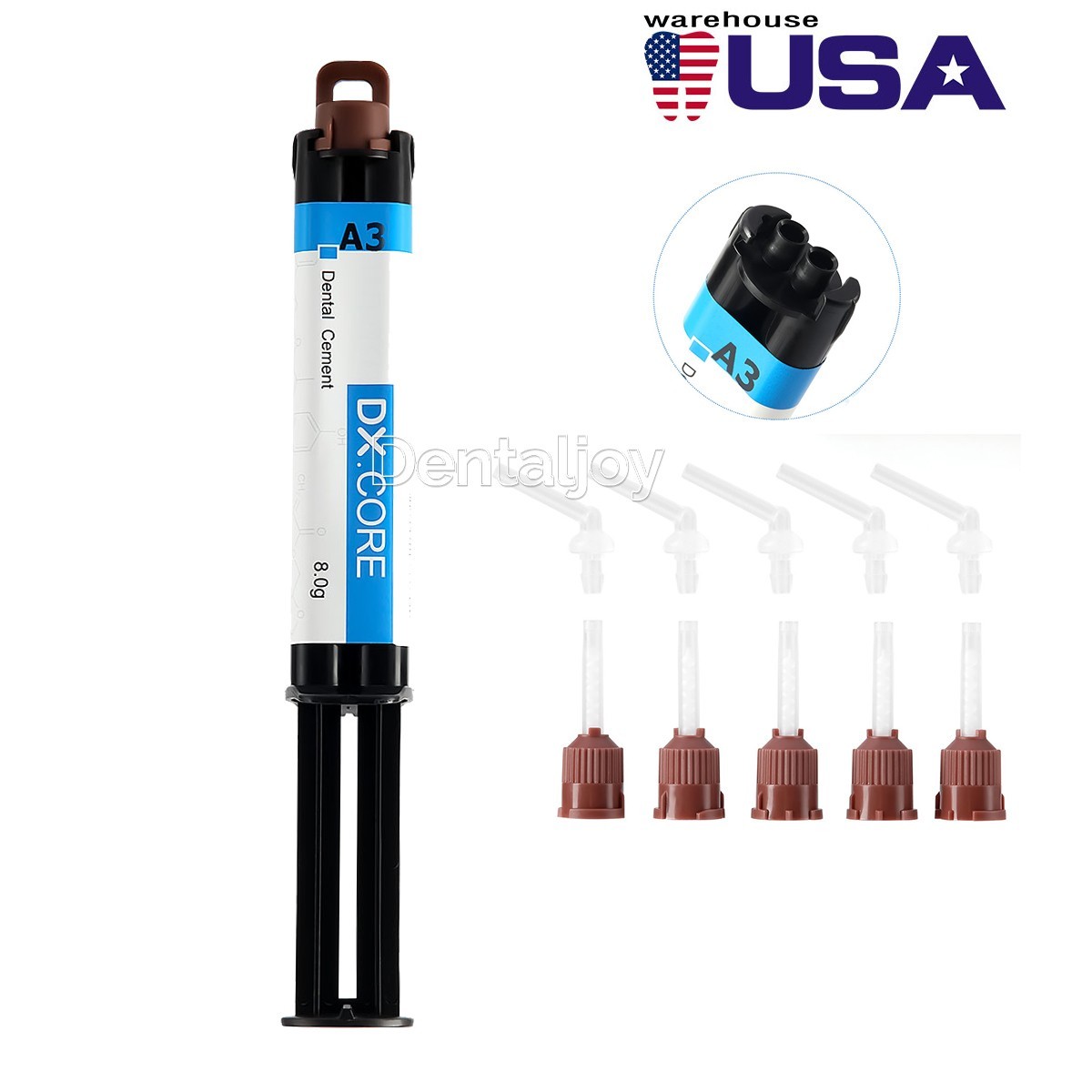 Dentex Dental Dual Cure Composite Resin Core Build Up Light A3 Shade