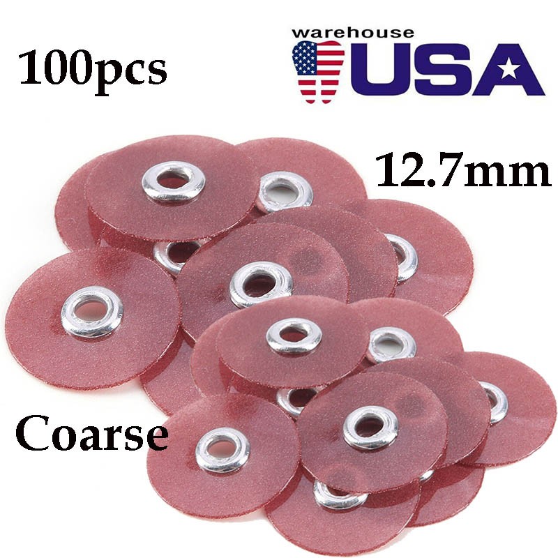 100PCS Dental Sof-Lex soflex Contouring Polishing Discs Kit 12.7mm Coarse