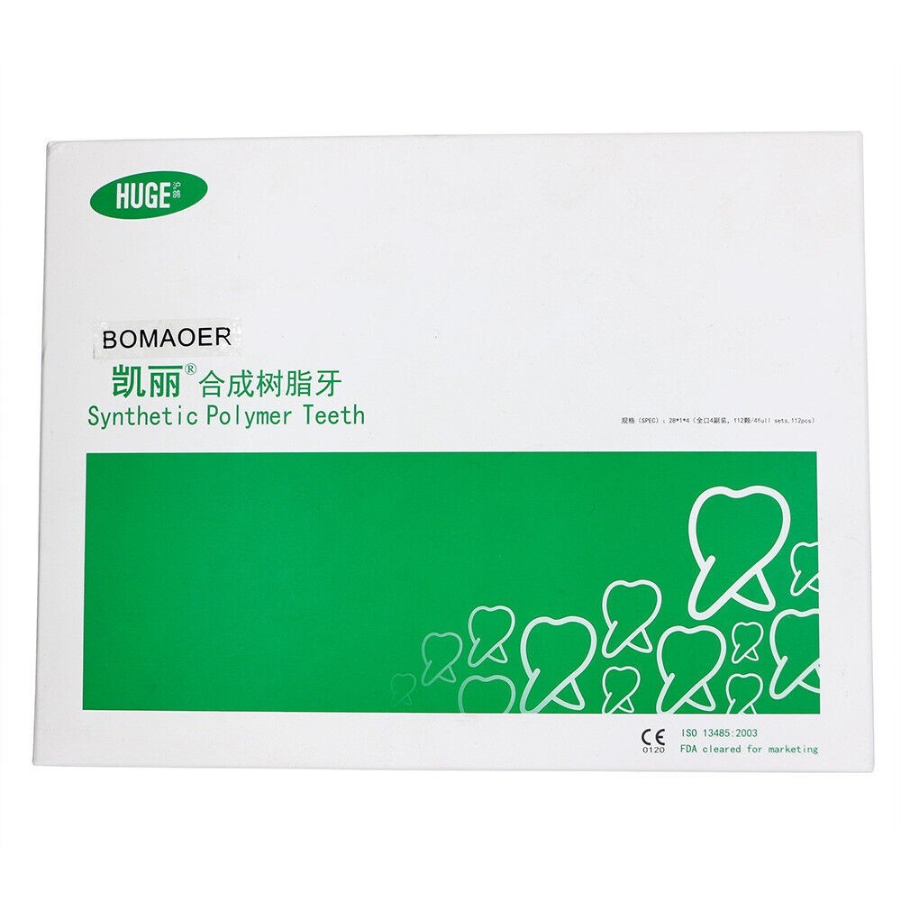 1 Set 112Pcs/Pack HUGE KAILI A2 Dental Synthetic Polymer Resin Teeth T2 L2 30 A2