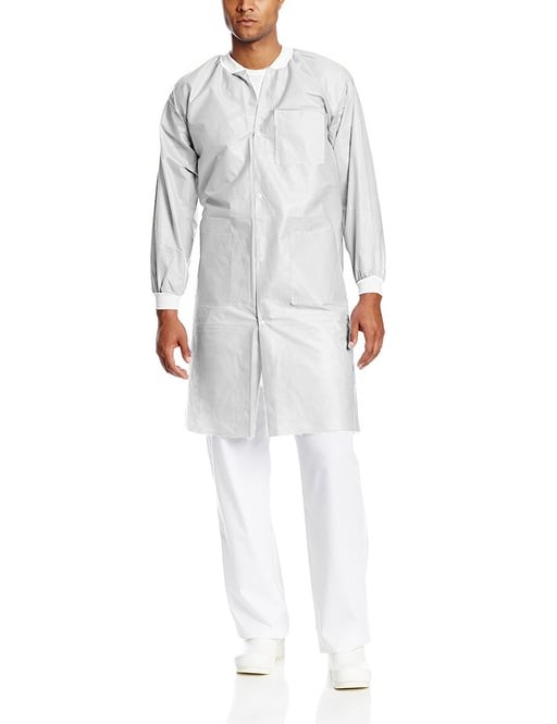 ValuMax 3660WHXL-K Extra-Safe Lab Coats Knee Length White Extra Large 10/Pk