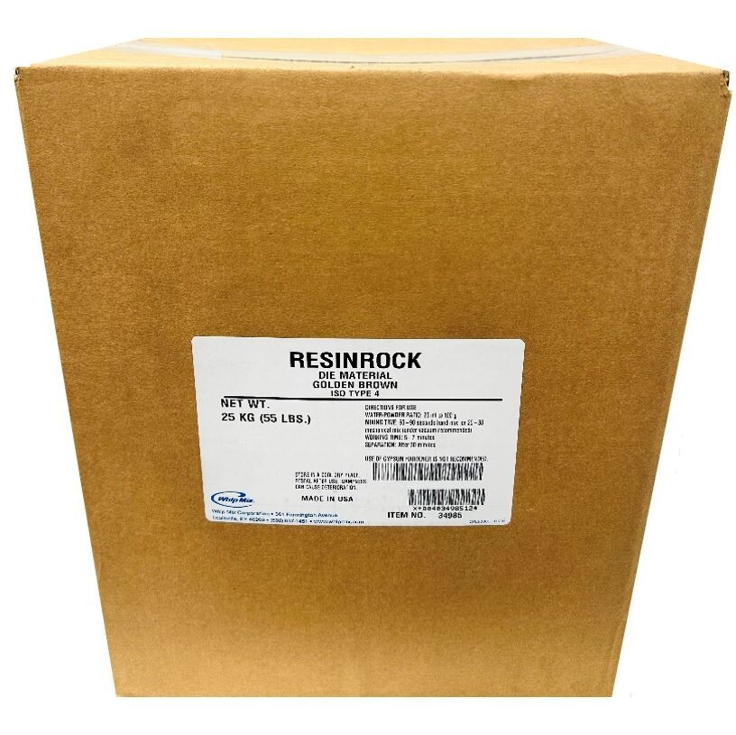 *1-Pack* Whip Mix ResinRock Die Material ISO Type 4 Golden Brown 55 LBS 34985
