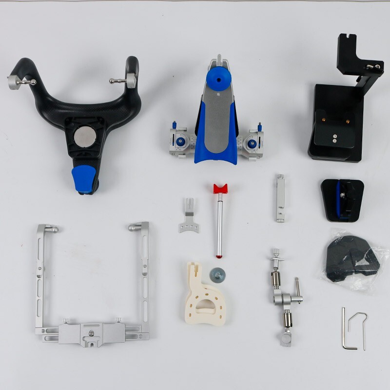 Dental Lab Fully Adjustable Articulator and Facebow Calibration Kit with Case