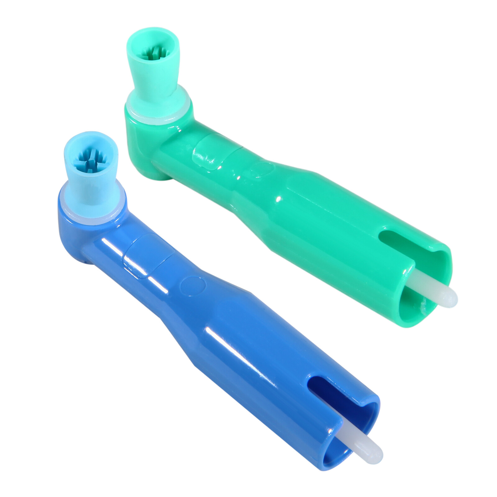 100 -500 Dental Disposable Prophy Angles Firm / Soft Cups Contra Angle 105°
