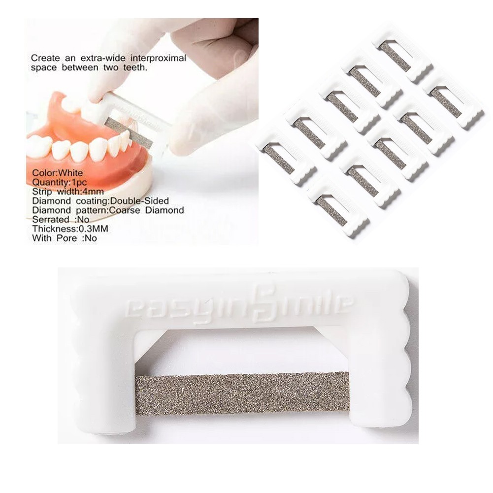Dental Orthodontic Interproximal IPR Reduction Strip Polishing Enamel Saw 10Size