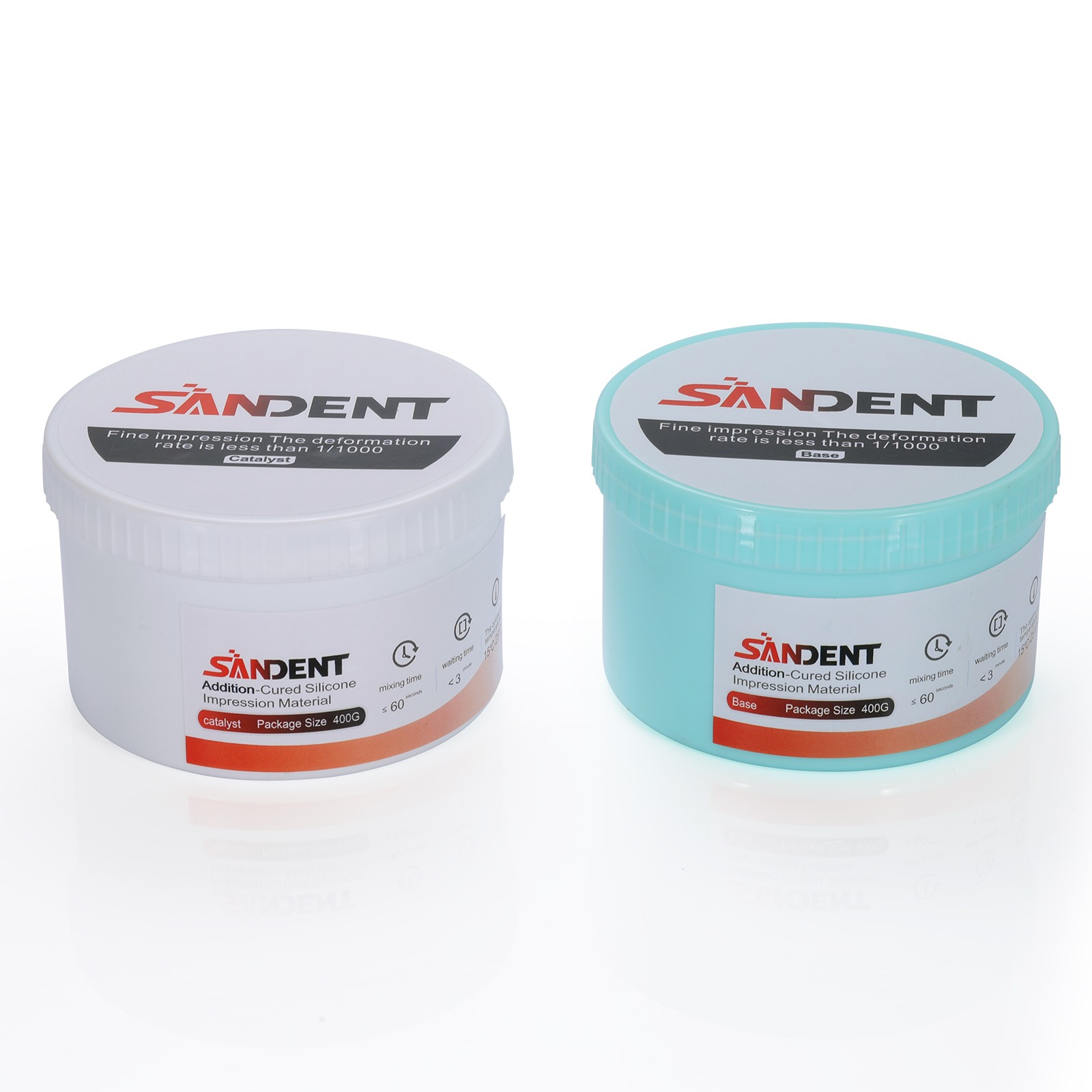 Dental Putty Normal Set Impression Material 400g Base+400g Catalyst