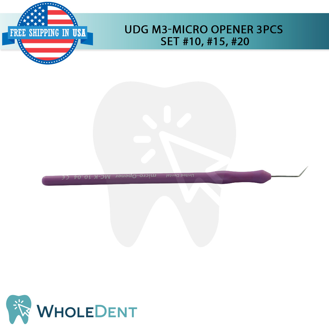 X1 UDG M3-Micro Opener 3PCS #10/#15/#20 Dental Canal Instrument Tool Set