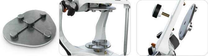 10 DENTAL OBLONG ARTICULATING METAL MOUNTING PLATES BIOART A7 PLUS ARTICULATOR